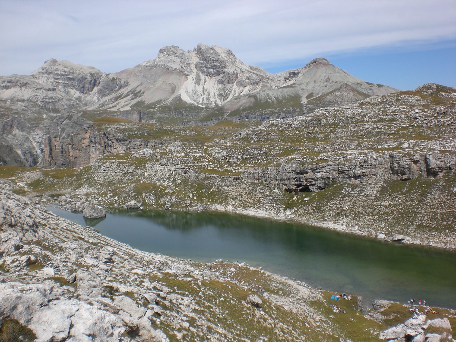 See in der Nähe der Puez-Hütte