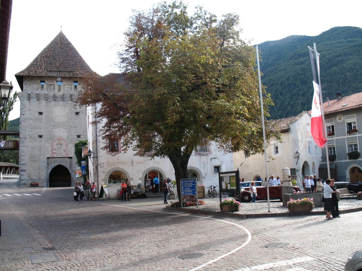 Der Hauptsplatz der Stadt Glurns