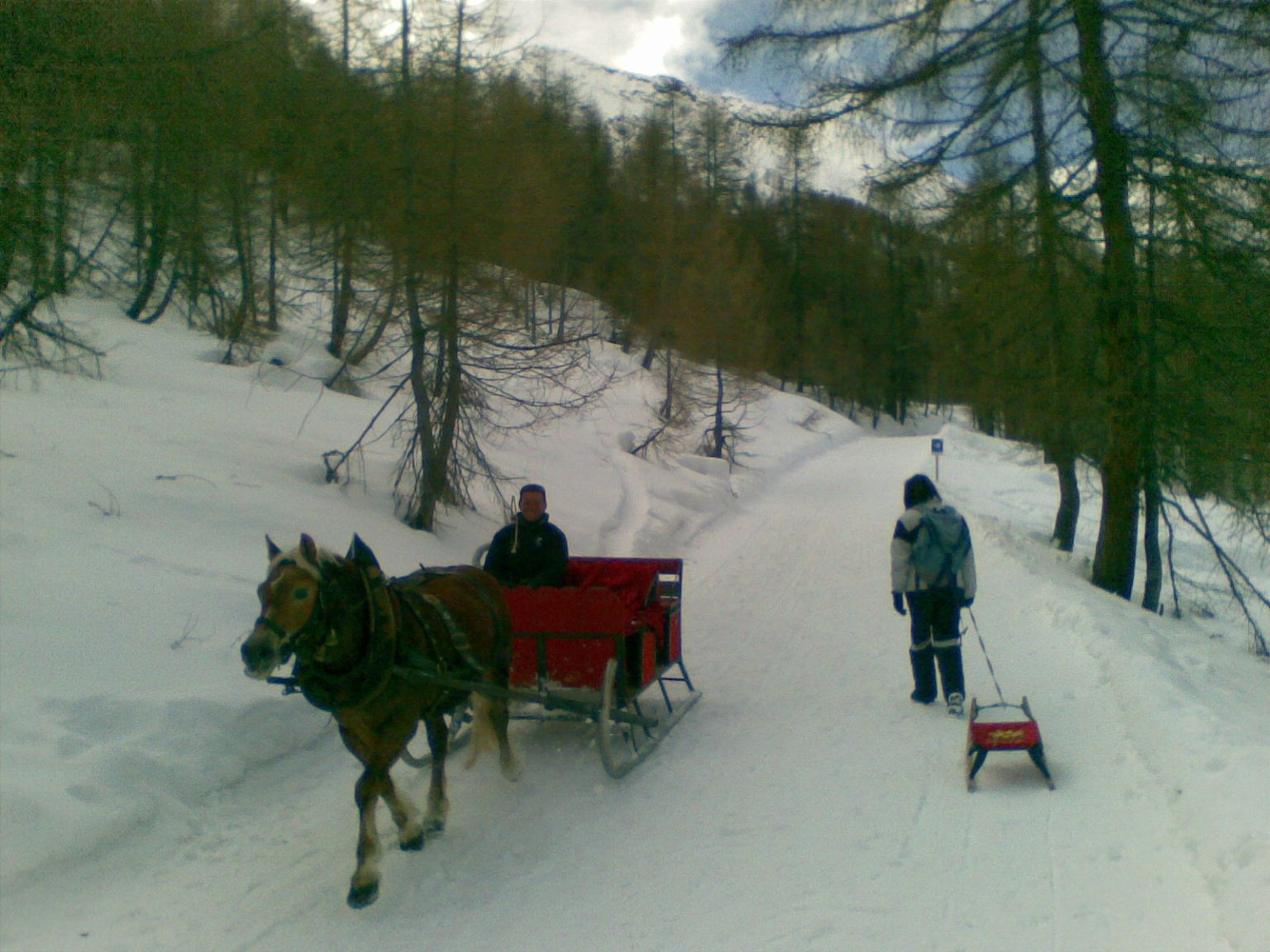 Der Wanderweg in Richtung Lazinser Alm