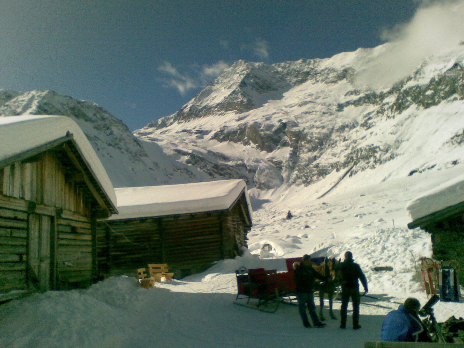 Blick auf den Talschluss von Lazins und die Hohe Wilde (3.480 m)