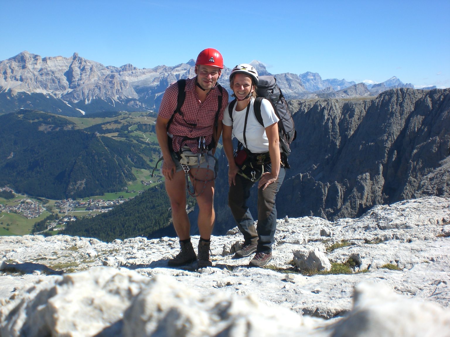 Blick vom Sellastock ins Gadertal