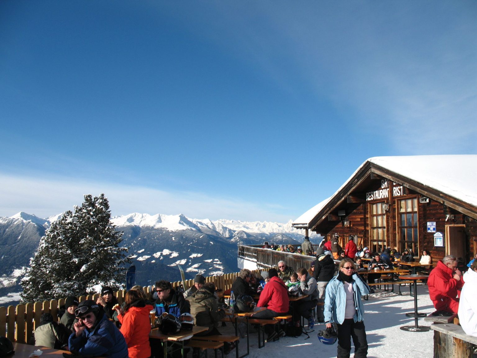 Das Skigebiet Plose oberhalb Brixen im Eisacktal