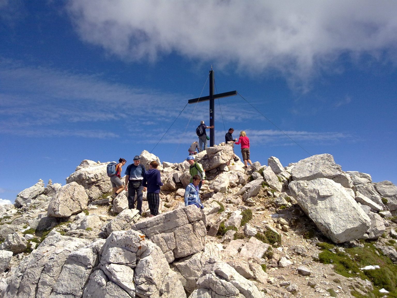 Das Gipfelkreuz auf dem Schlern