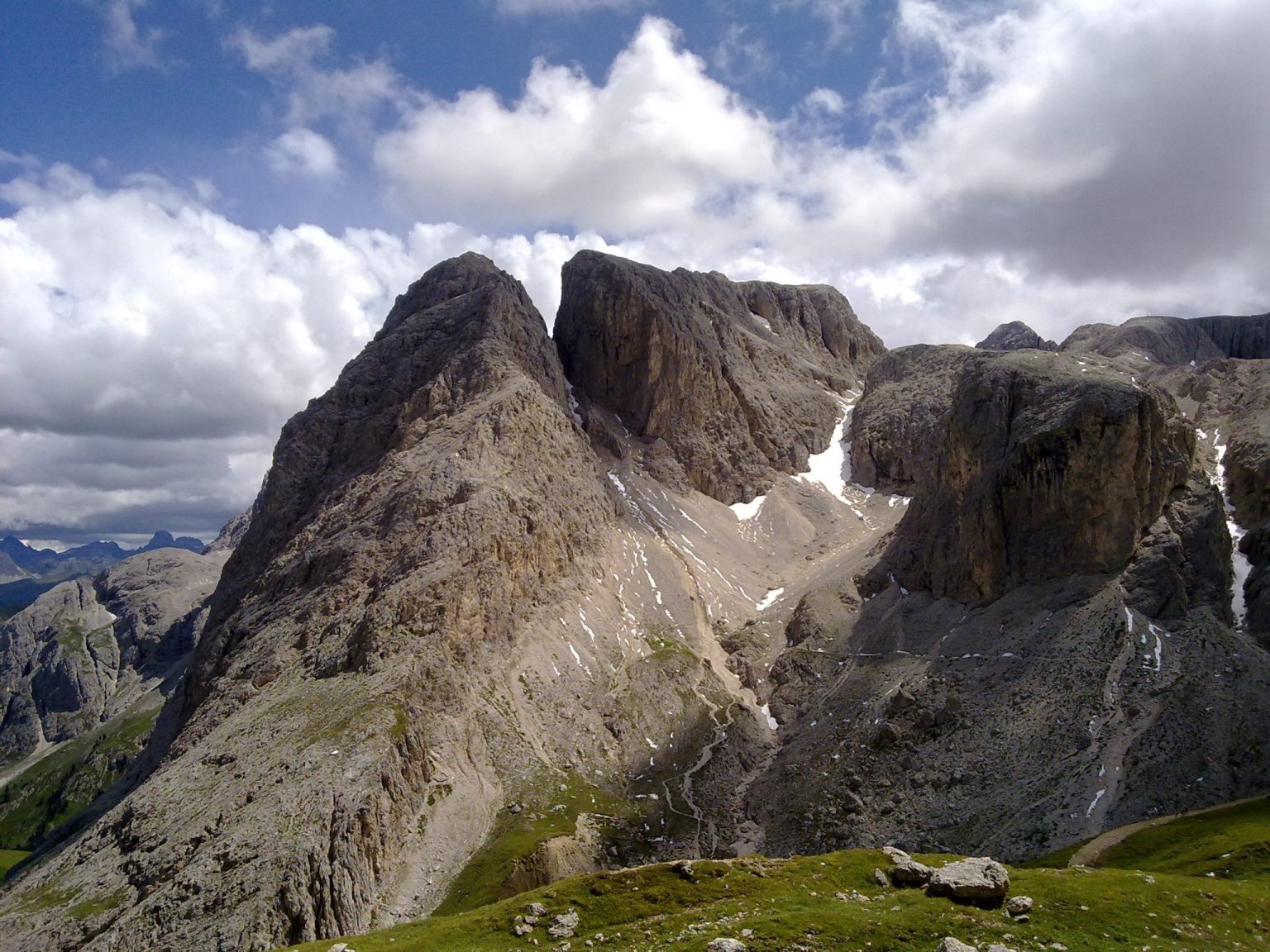 Ausläufer des Rosengarten auf dem Weg zum Tierser Alpl